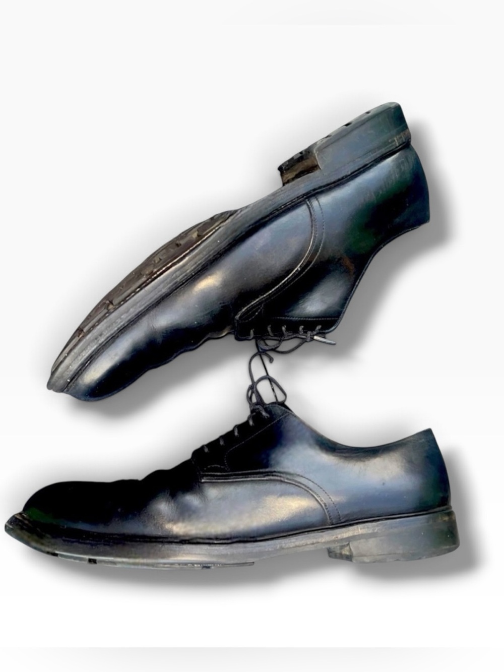 🕶 Prada Men’s Black Leather Oxford Dress Shoes | Size 11.5